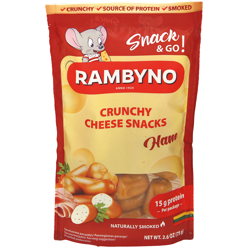 Schmelzkäsezubereitung "Rambyno" mit Kochschinken, geräuchert, 45% Fett in der Trockenmasse