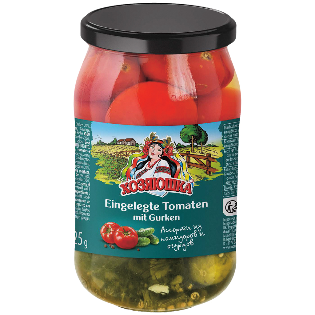 "HOSYAUSHKA" Eingelegte Tomaten und Gurken