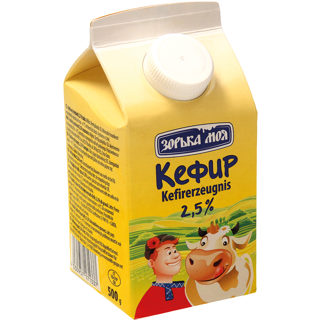 Produit laitier façon kéfir, 2,5% de matières grasses